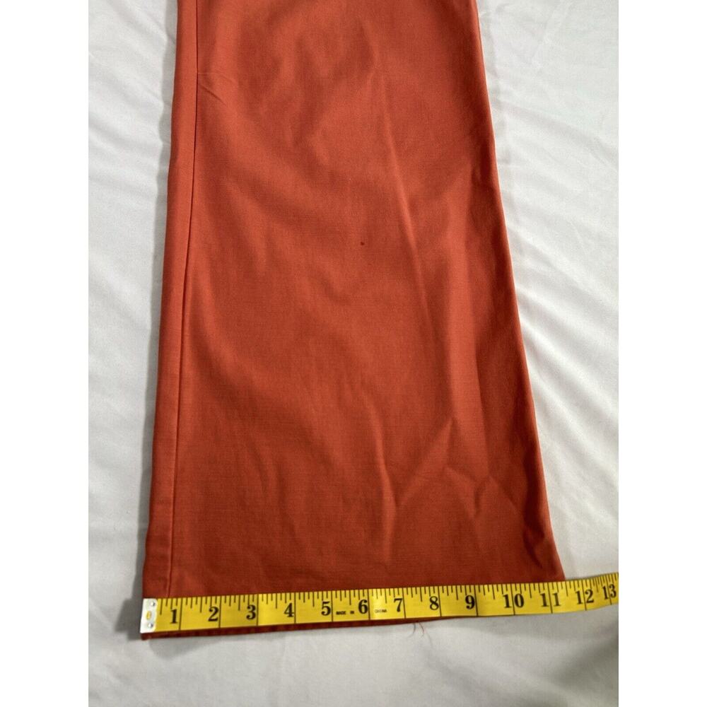 Pilcro Painted Puddle Flare Cargo Pants Womens Size 28 Burnt Orange Boho - Picture 14 of 14